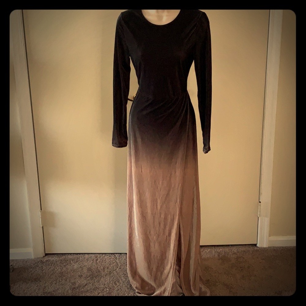 💃🏻 Stretch Velvet Ombré Dress